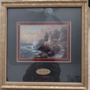 Thomas Kinkade Print called Let Your Light Shine for members, 1998